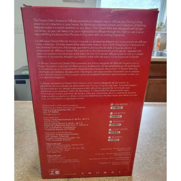 Young Living Desert Mist Ultrasonic Diffuser Used No Manual Works w/ Box Adaptor - Picture 4 of 4